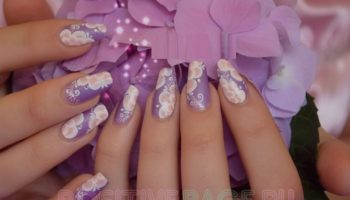 Как нарисовать тюльпан на ногтях