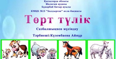 төрт түлік мал туралы, слайдтар, қазақша слайдтар